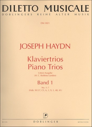 Klaviertrios Band 1 (Nr.1-7) f�r Violine, Violoncello und Klavier Stimmen