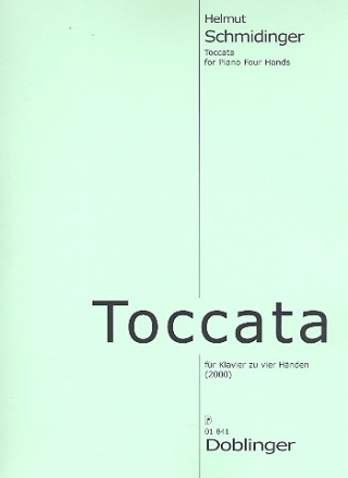 Toccata f�r Klavier zu vier H�nden Spielpartitur