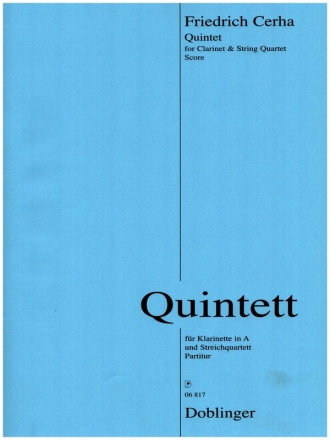 Quintett fr Klarinette in A, 2 Violinen, Viola und Violoncello Partitur