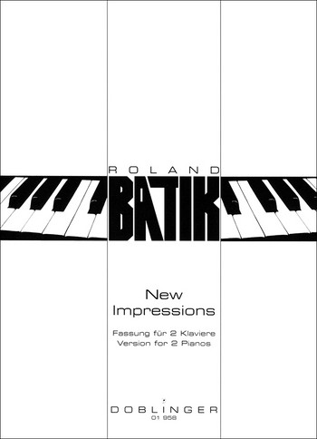New Impressions fr 2 Klaviere Partitur und Stimmen
