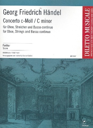 Konzert c-Moll fr Oboe, Streicher und Bc Partitur