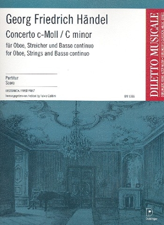 Konzert c-Moll fr Oboe, Streicher und Bc Partitur