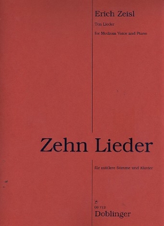 10 Lieder fr Gesang (mittel) und Klavier Stimmen