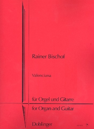 Valenciana fr Orgel und Gitarre Stimmen