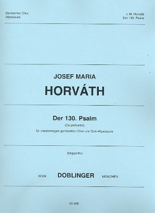 Psalm 130 fr gem Chor und Altposaune Chorpartitur