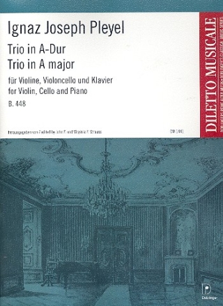 Trio A-Dur B.448 fr Violine, Violoncello und Klavier Partitur und Stimmen