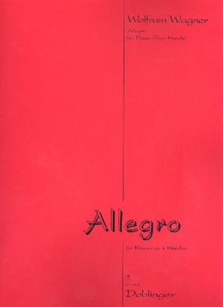 Allegro fr Klavier zu 4 Hnden Spielpartitur