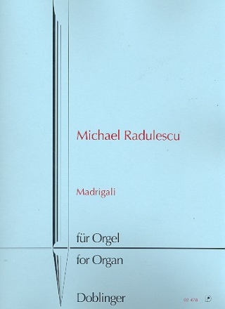 Madrigali fr Orgel