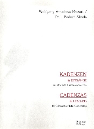Kadenzen und Eingnge zu Mozarts Fltenkonzerten KV313, KV314 und KV315 fr Flte