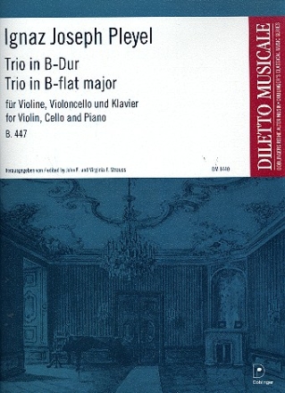 Trio B-Dur B447 fr Violine, Violoncello und Klavier Stimmen