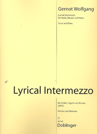 Lyrical Intermezzo fr Violine, Fagott und Klavier Stimmen