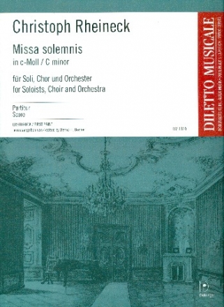 Missa solemnis c-Moll f�r Soli, gem Chor und Orchester Partitur