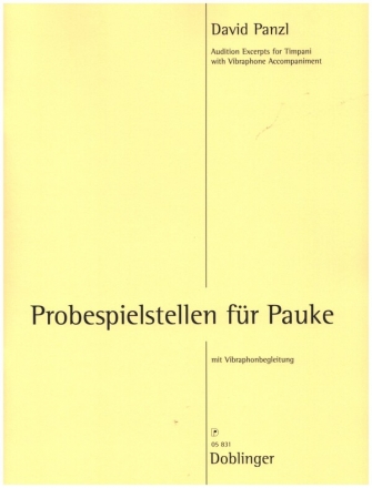 Probespielstellen f�r Pauke mit Vibraphonbegleitung