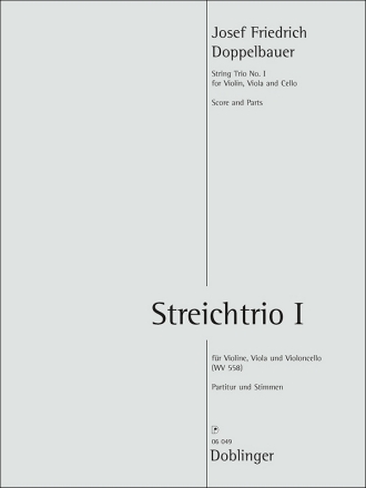Trio Nr.1 WV558 f�r Violine, Viola und Violoncello Partitur und Stimmen