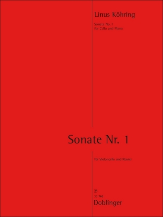 K�hring Linus,  Sonate Nr. 1 Vc Klavier