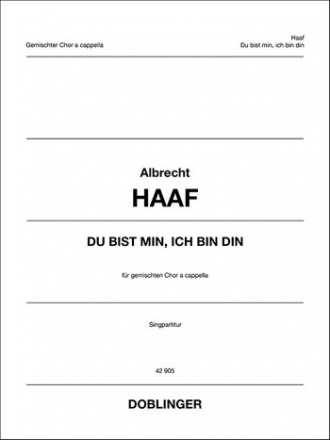 Du bist min ich bin din fr gem Chor a cappella Partitur
