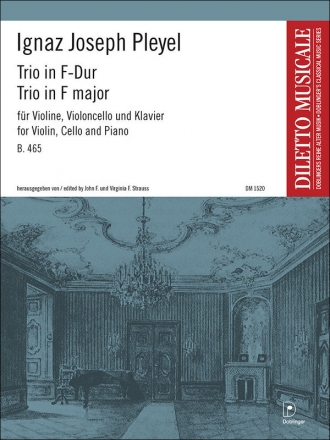Trio in F-Dur B465 f�r Violine, Violoncello und Klavier Stimmen