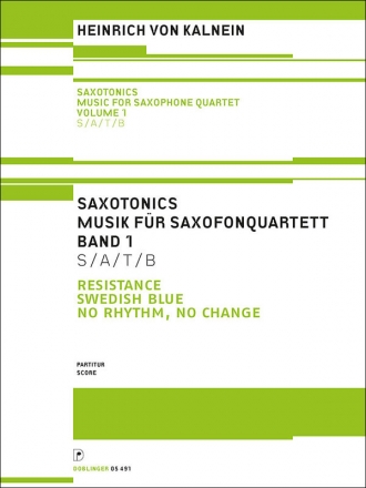 Saxotonics Band 1 f�r 4 Saxophone (SATBar) Partitur