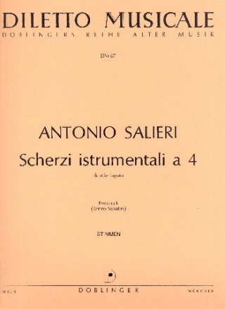 Scherzi instrumentali a quattro di stile fugato f�r 2 Violinen, Viola und Violoncello Stimmen