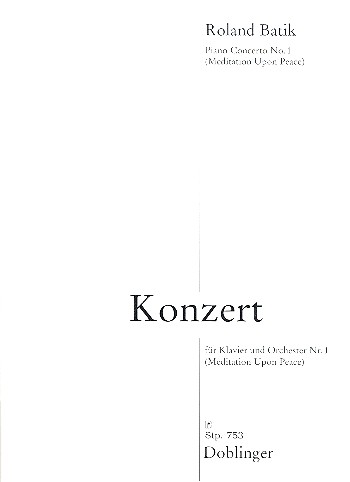 Konzert Nr.1 fr Klavier und Orchester Studienpartitur