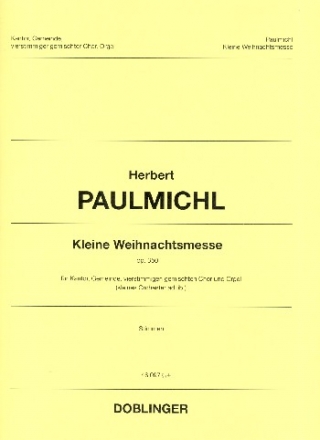 Kleine Weihnachtsmesse op.350 fr Kantor, Gemeinde, gem Chor und Orgel (Instrumente ad lib) Stimmensatz (Streicher 2-2-0-2)