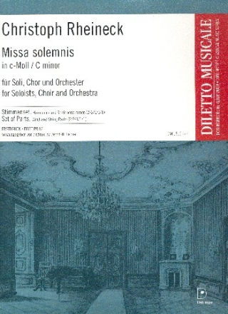 Missa solemnis f�r Soli, gem Chor und Orchester Stimmensatz (Streicher 2-2-1-1-1)