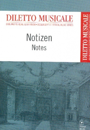 Notizheft Diletto musicale Din A6 hoch 8 Systeme