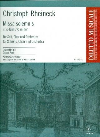 Missa solemnis in c-Moll f�r Soli, Chor und Orchester Orgel