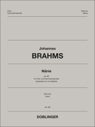 N�nie op.82 f�r gem Chor und Kammerensemble Stimmen