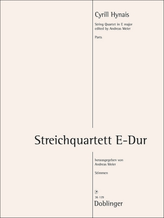 Streichquartett E-Dur (1895)  Stimmen