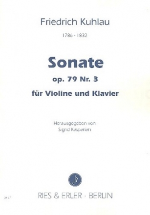 Sonate op.79,3 fr Violine und Klavier
