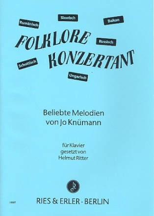 Folklore Konzertant  fr Klavier