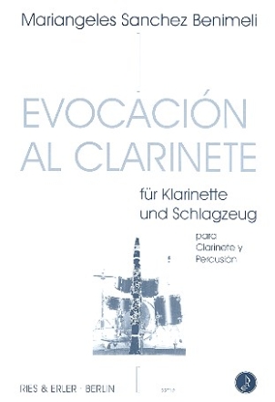 Evocacin al clarinete fr Klarinette und Schlagzeug Partitur