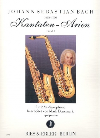 Kantaten-Arien Band 1 fr 2 Altsaxophone Spielpartitur