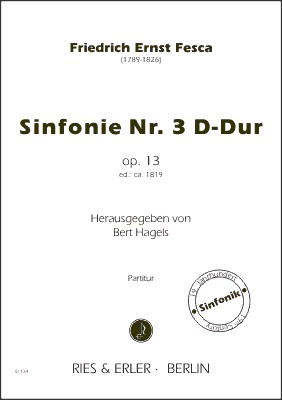 Sinfonie D-Dur Nr.3 op.13 fr Orchester Partitur