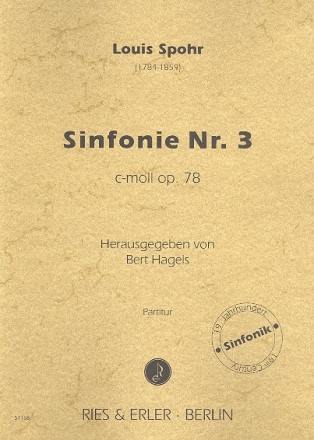 Sinfonie c-Moll Nr.3 op.78 fr Orchester Partitur