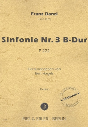 Sinfonie B-Dur  Nr.3 P222: fr Orchester Partitur