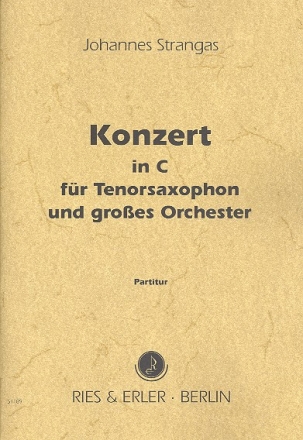 Konzert in C fr Tenorsaxophon in C oder B und Orchester Partitur