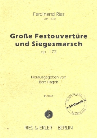 Groe Festouvertre und Siegesmarsch op.172 fr Orchester Partitur