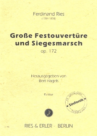 Groe Festouvertre und Siegesmarsch op.172 fr Orchester Partitur