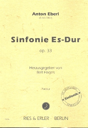 Sinfonie Es-Dur op.33 fr Orchester Partitur