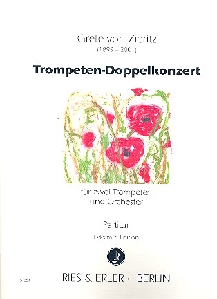 Doppelkonzert fr 2 Trompeten und Orchester Partitur,  Faksimile