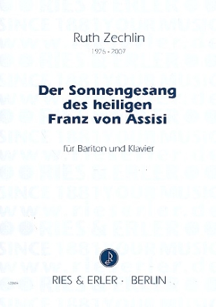 Der Sonnengesang des Heiligen Franz von Assisi fr Bariton und Klavier