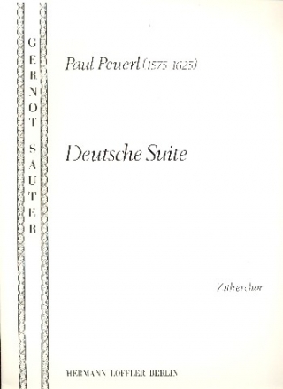 Deutsche Suite fr 4 Konzert-Zithern (Zitherorchester),  Stimmen