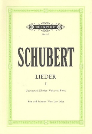 Lieder Band 1 fr Gesang (sehr tief) und Klavier (dt)