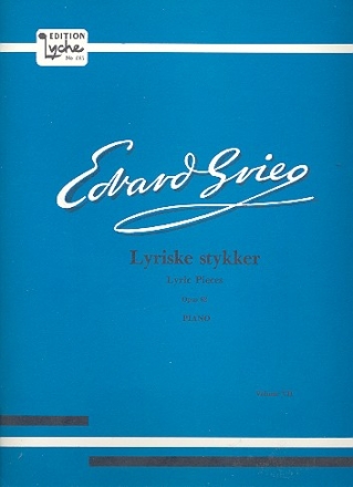 Lyrische Stcke Band 7 op.62 fr Klavier