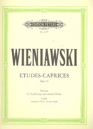 Etudes-Caprices op.18 fr 2 Violinen Partitur
