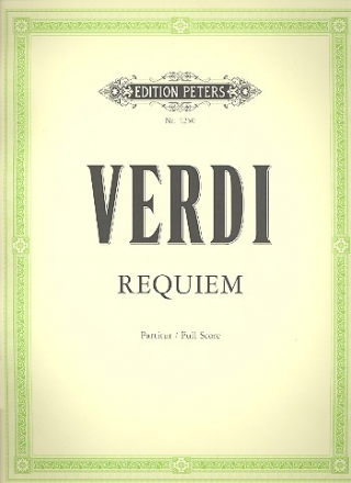 Requiem (1874) fr Soli, Chor und Orchester Partitur