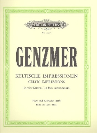 Keltische Impressionen fr Flte und Keltische Harfe (Konzertharfe) Partitur und Stimme