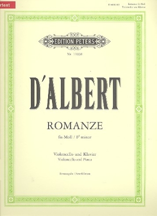 Romanze fis-Moll fr Violoncello und Klavier